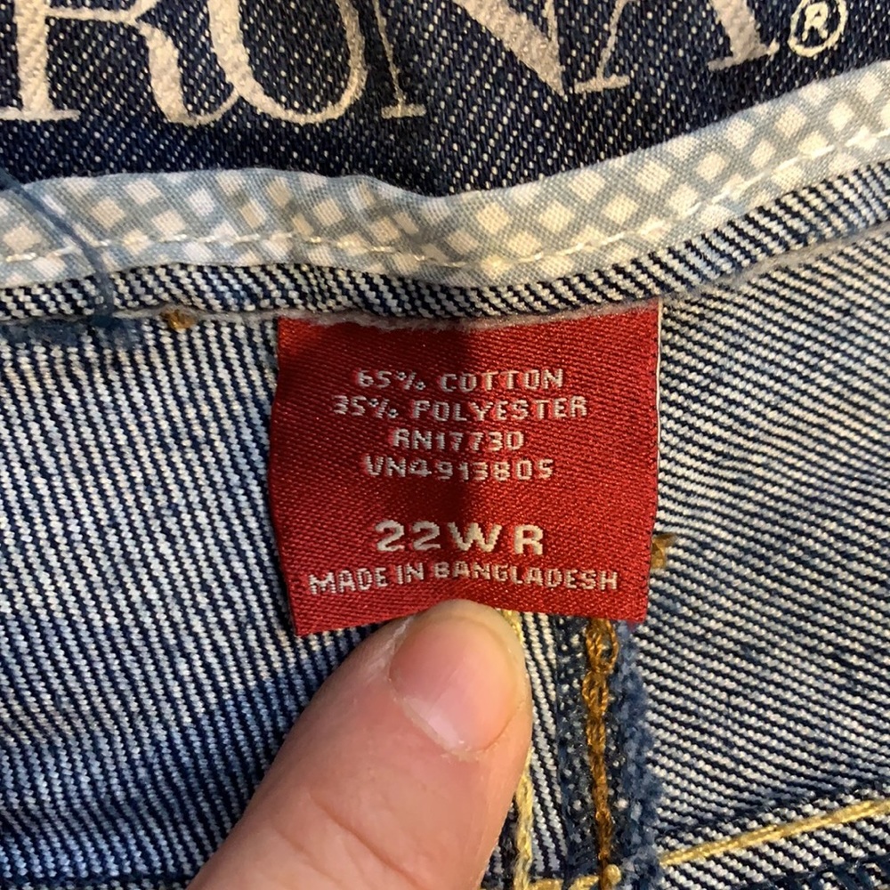Merona cropped blue jeans size 22WR. - Picture 6 of 6